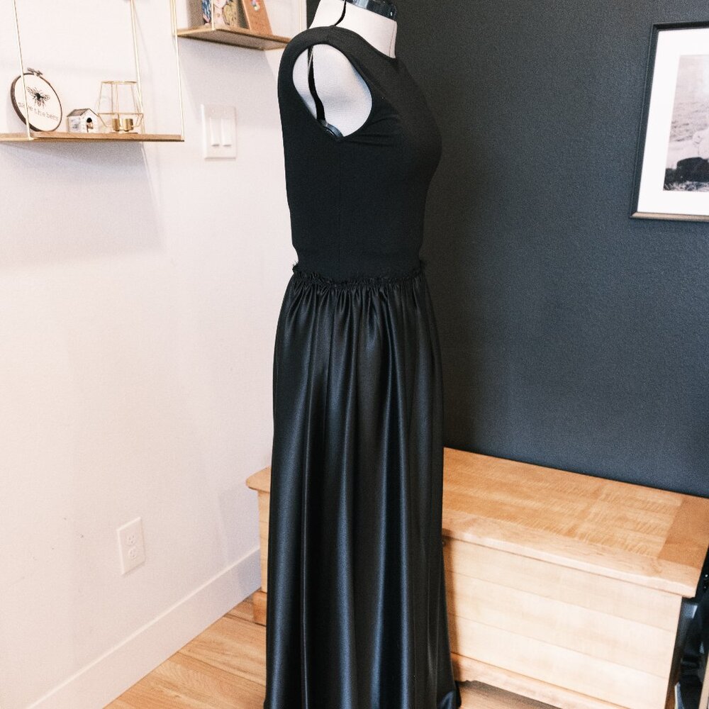 Ripley Rader Size 3 Black Satin Ashley Dress - Picture 6 of 11